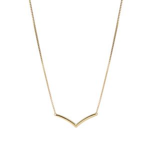 Geel goud vergulde gepolijste wishbone ketting voor Pandora Real 925 Sterling zilveren bruiloft sieraden voor vrouwen vriendin Gift Designer kettingen met originele doos