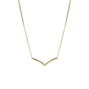 Geel goud vergulde gepolijste wishbone ketting vrouwen bruiloft designer sieraden met originele doos set voor pandora 925 sterling zilveren vriendin geschenk kettingen