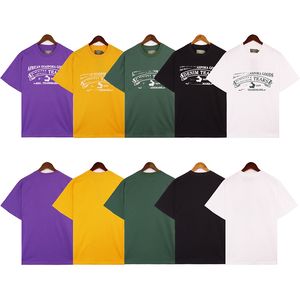 T-shirt en denim en denim jaune en denim Black blanc violet vert américain à style rue Unisexe T-shirt