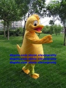 Geel Quacker Quackquack Duck Sterven Ente Mascot Kostuum Mascotte Volwassen Stripfiguur Outfit Pak Warenhuis Merk Figuur No.345