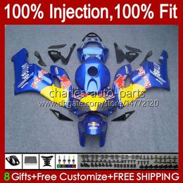 Geel rood OEM-lichaam voor HONDA CBR 1000 BIJGELIJKHEID CBR1000 RR CBR-1000 CC 2004 2005 Carrosserie 52NO.87 CBR 1000RR 1000CC 2004-2005 CBR1000RR 04 05 Injectie Mold Fairing