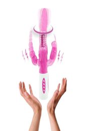 YEMA 12 Modes de Vibration 4 fonctions 360 Rotation Double pénétrations lapin vibrateur Anal jouets sexuels pour femme produits sexuels S10188692814