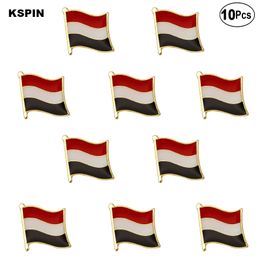 Pin de solapa con bandera de Yemen, insignia de bandera, broches, insignias