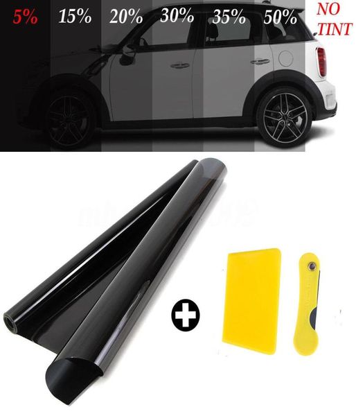 Yentl 3mx50cm VLT Car Auto Home Glass Ventana Ventana Tinting Rollo de película con raspador para la ventana del automóvil Casa solar comercial PR4213595