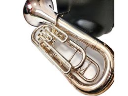 YEP-321S Euphonium plaqué argent avec étui rigide, instrument maintenu