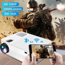 Projecteur YERSIDA G6 natif 1080P FULL HD pour téléphone portable 5G Bluetooth 10000 Lumens prise en charge du projecteur de cinéma 4K 231018