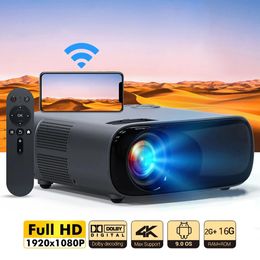 Yersida Projector TV A70 Android 900 ANSI 1080P Full HD Smart Cinema System LED 300inch 5G WiFi Support 4K Keystone Correction 240410