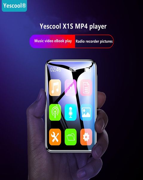 Yescool X1S Pantalla IPS completamente táctil Bluetooth Vídeo multilingüe Música Reproducción de velocidad variable Radio FM Ebook Grabación de voz Reproductor MP49997712