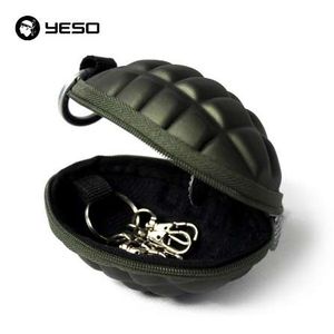 YESO nouveauté PU hommes porte-clés portefeuilles unisexe ovale casque étui sac femme de ménage pour clés organisateur sac à main pour voiture clé sac