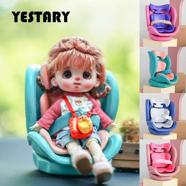 YESTARY Bjd poupée sièges de sécurité pour 1/12 1/8 1/6 poupées accessoires Ob11 poupée mode manger jouet pour poupées voiture voyage meubles 240129