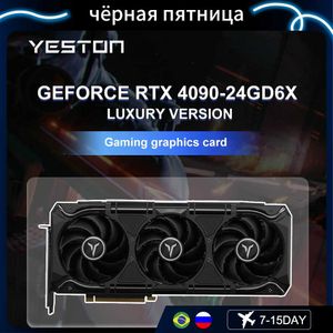 YESTON nouvelle carte graphique RTX 4090 24G 24GB RTX4090 GDDR6X GPU 4nm 384Bit carte vidéo de jeu NVIDIA GPU placa de vidéo 21000Mhz