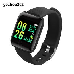 YEZHOU2 116 plus Pulsera inteligente bluetooth reloj inteligente Pulsera Android D13 Pantalla a color Deporte Conteo de pasos Recordatorio Ritmo cardíaco Reloj inteligente Presión arterial