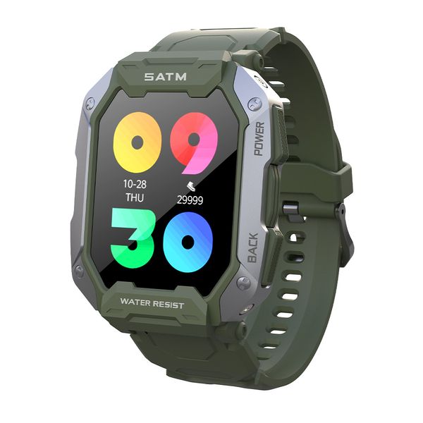 Yezhou2 C20 reloj inteligente ultra para Apple y Android Nuevo 5atm Tres pruebas Deportes al aire libre Medidor electrónico multidial Paso Frecuencia cardíaca Monitoreo de oxígeno en sangre