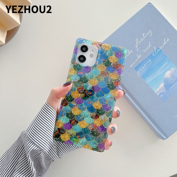 Yezhou2 Designer Téléphone Case pour Samsung S21ULTRA Note20 Ultra iPhone XR 11 13 SCALE DE COULEUR DE COULEUR DE COULEUR SCHEUR SQUE
