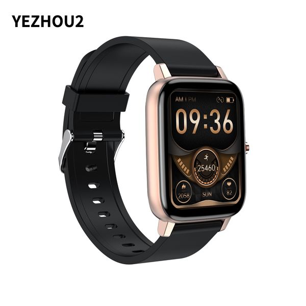 YEZHOU2 H80 1,69 pouces montre intelligente d'appel bluetooth étanche à l'eau 7 avec 1,69 plein écran tactile métal caractère et image montres intelligentes pour la pression artérielle