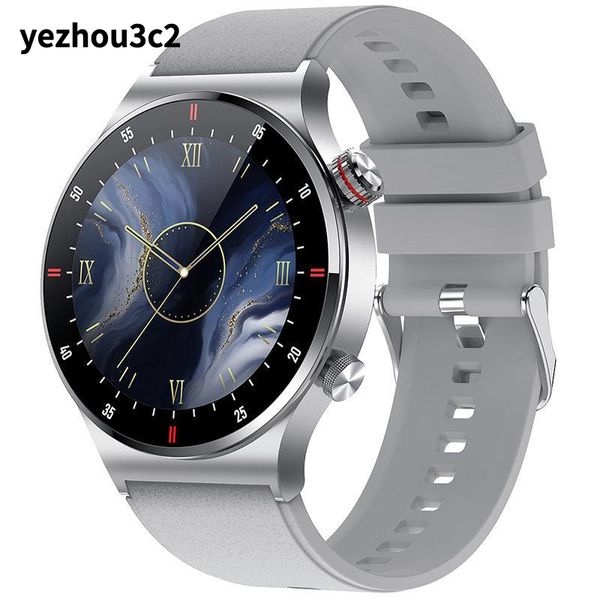 YEZHOU2 lujo Bluetooth Calling Qw33 reloj inteligente con correa de acero inoxidable de negocios fitness Sleep Tracker función impermeable para hombres