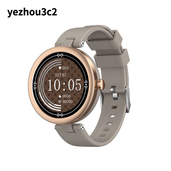 YEZHOU2 Reloj inteligente con pantalla de borde de esfera redonda grande original de lujo con monitoreo de sueño de frecuencia cardíaca Podómetro de salud Reloj inteligente Android IOS resistente al agua de larga duración