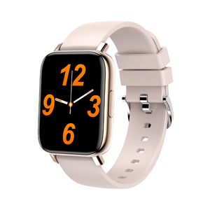 YEZHOU2 Date A1 femme bluetooth téléphone montre intelligente 1,69 pouces grand écran tactile rappel d'appel fréquence cardiaque en temps réel sport Bwaterproof Watch