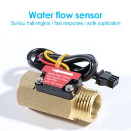 YF-B1 YF-B2 YF-B3 BSP G1/2 "Hall Flow Sensor Turbinemeter 1-25L/Min Turbine Flow Meter Water Flow Sensor