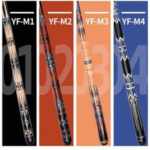 YFEN 57 Technologie de fibre de carbone 12 Billard Pool Cue Stick 125 mm Case de porte-extension 240325