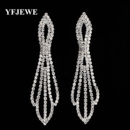 Yfjewe novos brincos longos femininos pingente brincos longos pendurados com pedras jóias de cristal presentes pendientes mujer e396271l