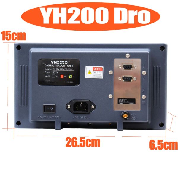 YH200 2/3 axe DRO DRO DIGITAL DIREAT Affichage Set Scale Linear Scale Kit 5U 5V TTL 100 200 300 400 500 600 700 800 900 1000 mm pour la machine