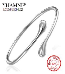 Yhamni Brand Original 925 Silver Fashion Jewelry Sterling Silver Bracelet Bangle Round Heads Silver Bangle B0051500925