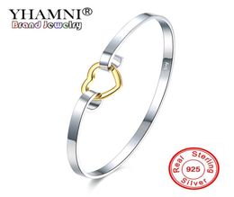 YHAMNI marque cadeau romantique d'amour 925 bracelet en argent 925 bijoux de mode en argent bracelet à breloques bracelet pour les femmes B0825604388