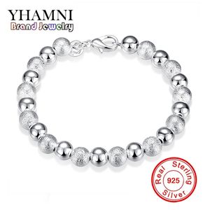 yhamni new charm bangles for women fashion 100 925 sterling silve european beads women bracelets jewelry spch084