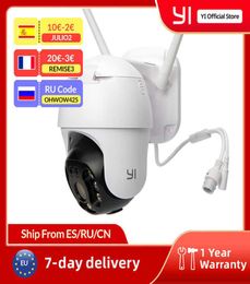 Yi PTZ WiFi Outdoor Camera 1080p Digital Zoom Ai Human Auto Tracking IP CAME CAME CAMERIE IP VISION NOBILE SÉCURITÉ CCTV CCATV CAMER1647629