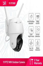 Yi Ptz Wifipoe Outdoor Camera 1080p Digital Zoom Auto AI Human Tracking IP Camera IR Night Vision 2way Audio CCTV Camera H0901254214317