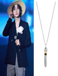 Yibo Fashion Feather hanger ketting 925 zilveren chen qing ling de ongetemde lan wangji elegante ketting fan collectie cadeau1831629