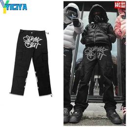 YICIYA Herenbroek Minus Two Cargo Harajuku MINUSTWO Casual losse punk rock rechte wijde pijpen broek streetwear Y2K broek retro straattrend overalls