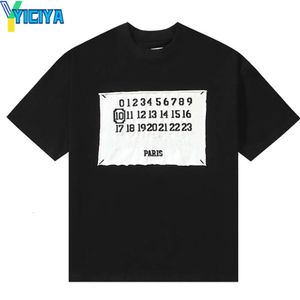 YICIYA T-shirts MM tout nouveau y2k vêtements hauts courts mode femme haute qualité t-shirt surdimensionné lettre impression hauts à manches courtes