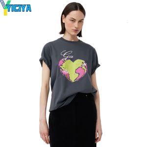 YICIYA T-shirts merk y2k kleding crop tops mode vrouw streetwear Zomer Korte mouw Top vrouwen vintage Oversized t-shirt 240313