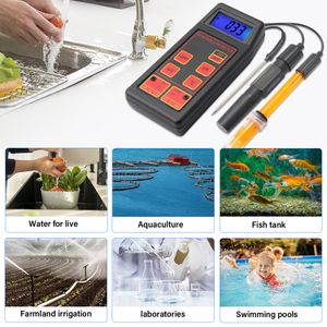 Yieryi haute précision Phor outmètre Temp mètre portable MV Testeur capteur aquarium piscine Monitor de qualité d'eau