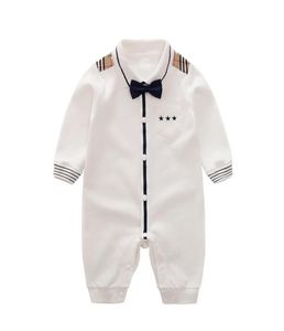 YiErYing Baby Rompertjes Baby Jumpsuits Party Strikje Gentleman Voor Jongen Romper Katoen Pasgeboren Baby Kleding LJ2010231491648