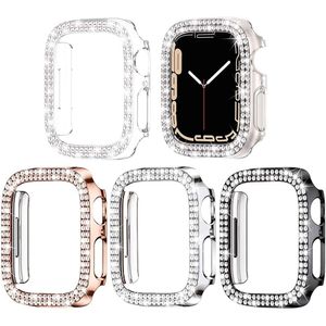 YIFILM Diamond Case For Apple watch 8 7 41mm 45mm 44mm 40mm 42mm 38mm Accessories Bling Bumper Protector Cover iWatch series 8 3 4 5 6 se