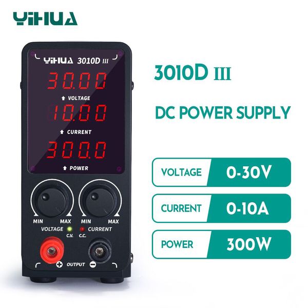 Yihua 30V 60V 10A 5A Ajuste de la fuente de alimentación DC LED Laboratorio digital Fuente de alimentación Fuente de alimentación Estabilizado Regulador de voltaje del regulador