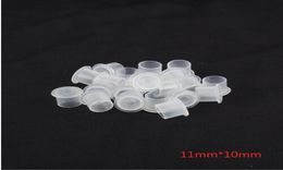 Yilong 1000PCSwhite 1011mm Tattoo Ink Cup Caps Pigment Leveringen Plastic Self -Ink Cups 7186007