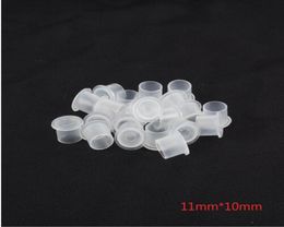 Yilong 1000PCSwhite 1011mm Tattoo Ink Cup Caps Pigment Leveringen Plastic Self -Ink Cups 4754233
