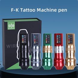 Yilong Max Professional Wireless Fkirons Tattoo Machine Pen 4.0 Longueur de course avec affichage LED numérique pour tatoueur 240409