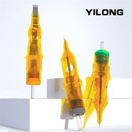 Yilong Yellow Dragonfly II Tattoo Naaldcartridges Naalden Tattoo Factory Sales Professional Cartridge Tattoo Tattoo Accessorie