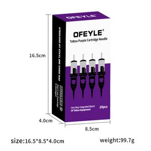 YilongTattoo Needles Cartouche professionnelle jetable 0401RL 0603RL 0803RL 1003RL Cartouches d'aiguilles de tatouage violettes de haute qualité 240219