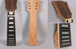 Yinfente – manche de guitare électrique, 22 frettes, remplacement de guitare inachevé, bloc de touche en palissandre, incrustation 4639700