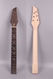 Yinfente elektrische gitaar nek vervanging onderdelen 22 fret 25.5 inch esdoorn palissander fretboard truss staaf bout op jk kopstock zwart hoofd # JK2-3