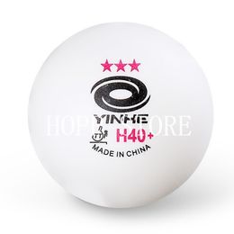 Yinhe 3 estrellas H40+ bolas de tenis de mesa (3 estrellas, material nuevo de 3 estrellas Bolas de ABS costuras) Bolas de plástico Ping Pong Pong