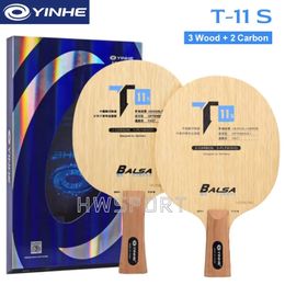 YINHE T11S Tafeltennisblad Superlichtgewicht Pingpong 5 Hout 2 Carbon Offensief 72g 240122