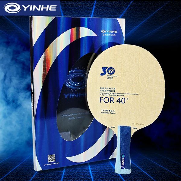 Yinhe V14 Pro Table Tennis Blade Professional 5 Wood 2 Alc Offensive Ping Pong Racket Blade para la provincia del equipo 240507