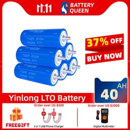 Yinlong 2.3V 40Ah 66160 Fer Titanate Batterie LTO Cellules Goujons d'Origine 10C 400A pour Autoradio E-vélo Automobiles Bus Chemin de fer